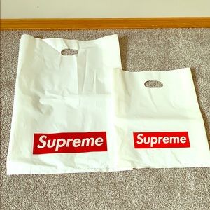 2 authentic Supreme shopping bags
